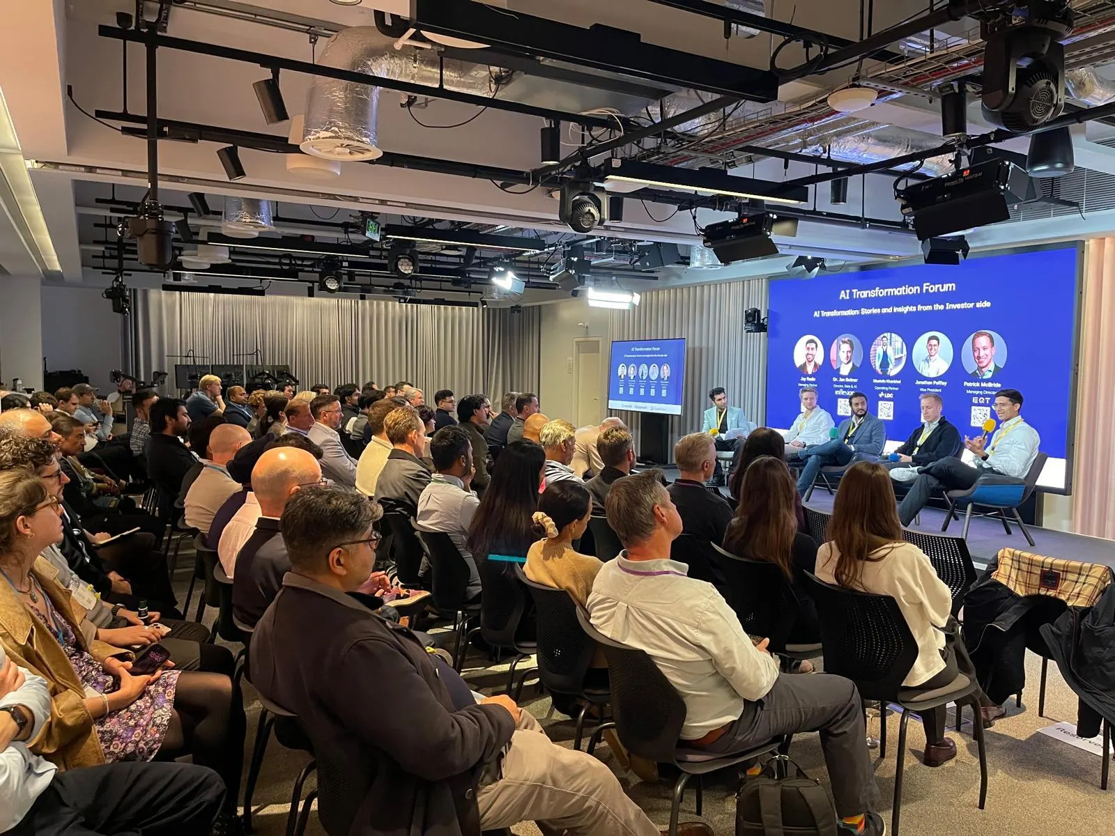 Guests during the investor panel