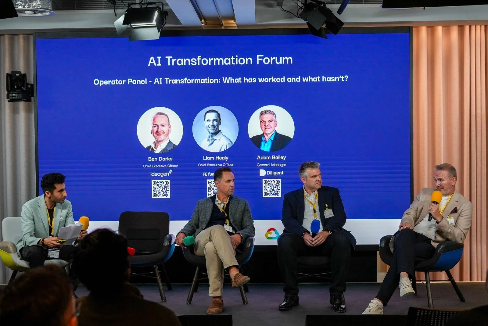 The operator panel on stage
